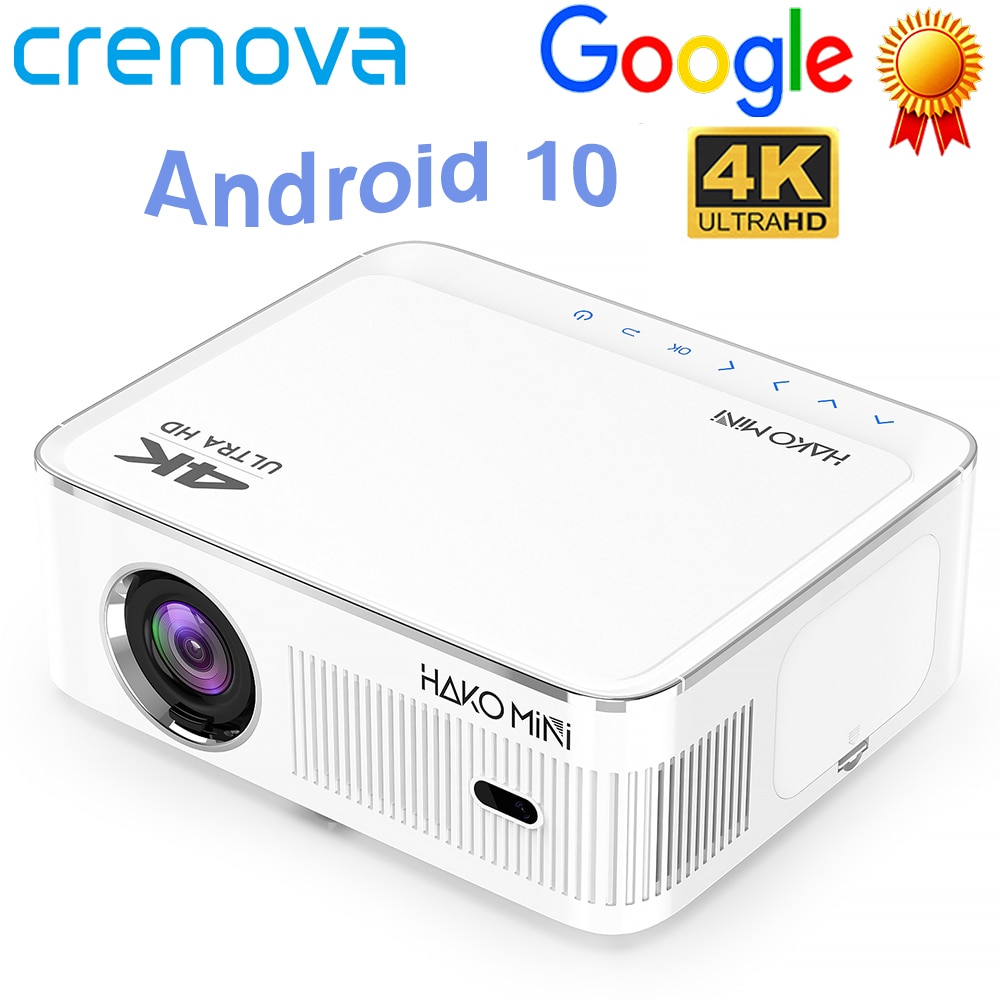CRENOVA HAKOmini Ƽ Ǯ HD , ȵ̵ 10, ,  , 4K , Ȩ þ LED , 1080P